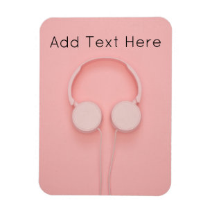 Magnet Flexible Casque rose avec fils