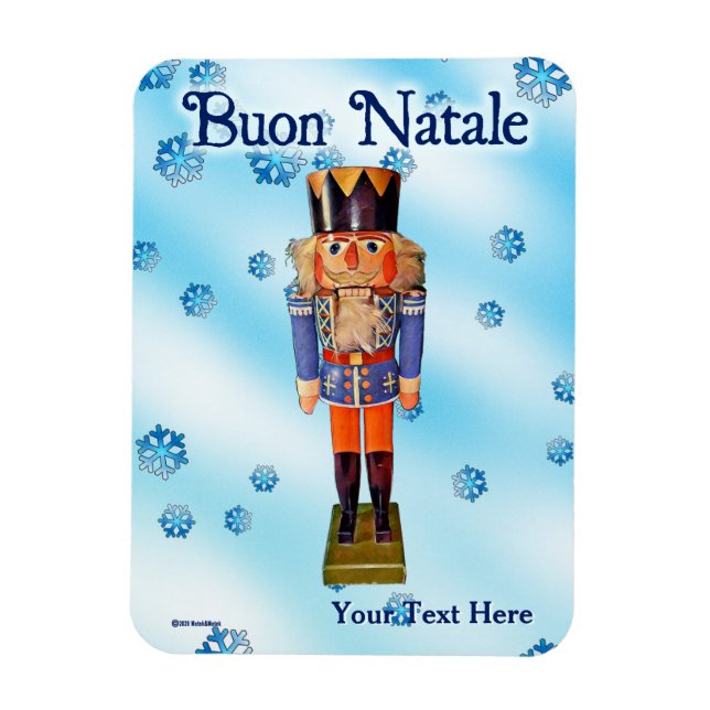 Magnet Flexible Casse-noix allemand - Buon Natale (Vertical)