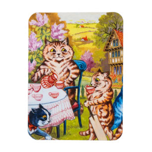 Magnet Flexible Cat Garden Party