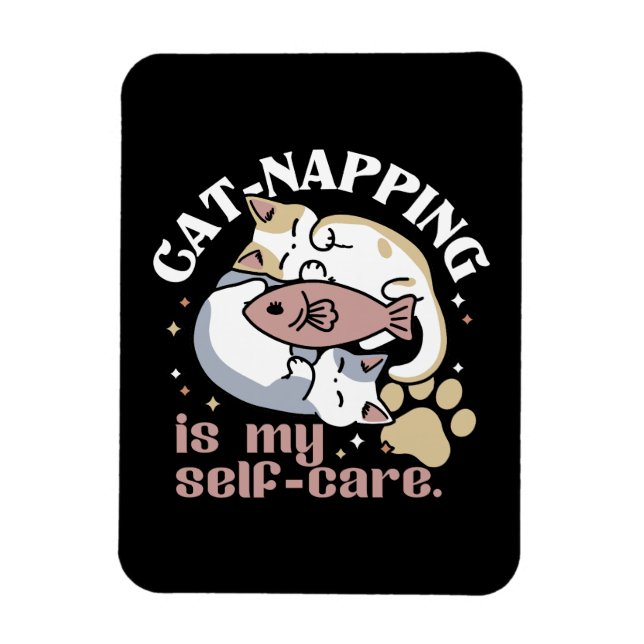Magnet Flexible Cat-Napping Est Mon Citation De Cat Mignonne D'Aut (Vertical)