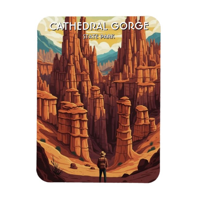Magnet Flexible Cathedral Gorge State Park Nevada Voyage (Vertical)