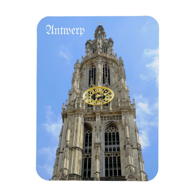 Magnet Flexible Cathédrale à Anvers, Belgique (Vertical)