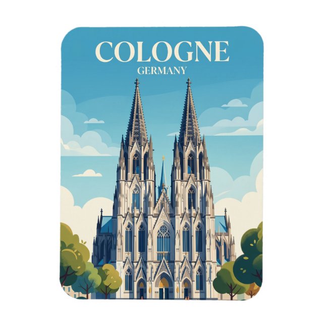 Magnet Flexible Cathédrale de Cologne Allemagne (Vertical)