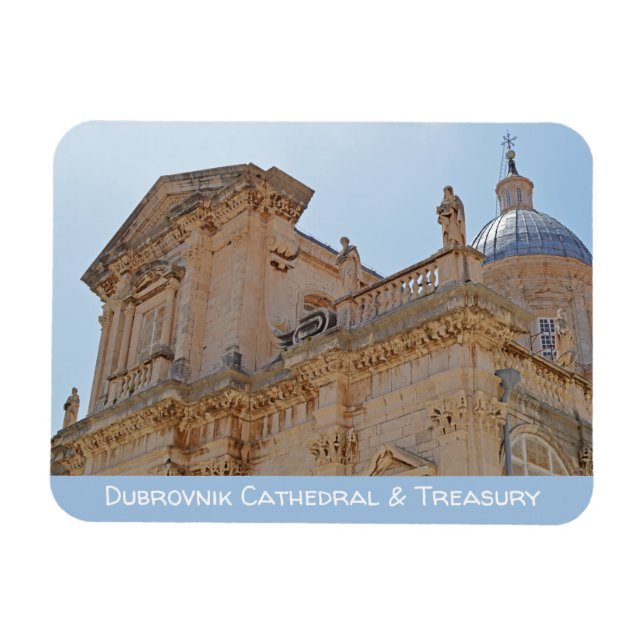 Magnet Flexible Cathédrale de Dubrovnik & Trésor (Horizontal)