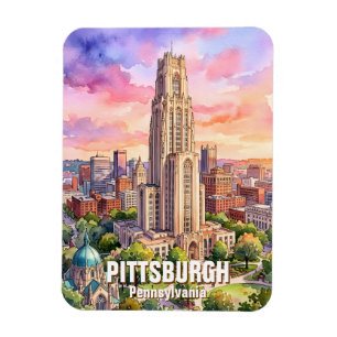 Magnet Flexible Cathédrale de l'apprentissage de Pittsburgh sur me