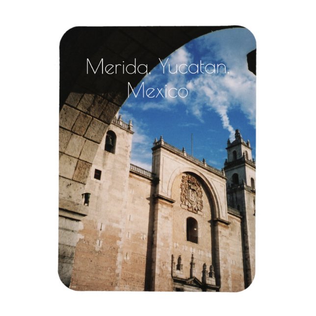 Magnet Flexible Cathédrale de Mérida, Yucatan, Mexique (Vertical)