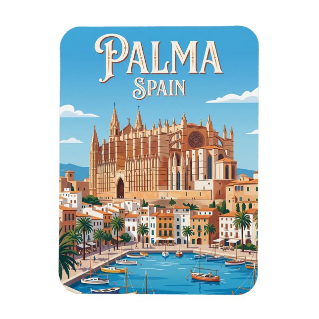 Magnet Flexible Cathédrale de Palma Espagne (Vertical)