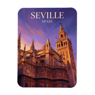 Magnet Flexible Cathédrale de Séville et tour Giralda Espagne