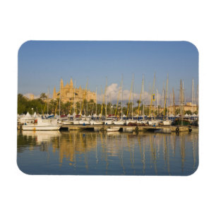 Magnet Flexible Cathédrale et marina, Palma, Mallorca, Espagne