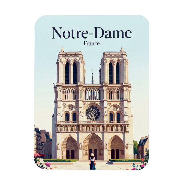 Magnet Flexible Cathédrale Notre-Dame de France (Vertical)