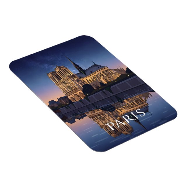 Magnet Flexible Cathédrale Notre-Dame Paris France (Côté Droit)