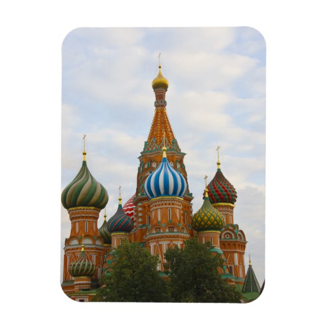 Magnet Flexible Cathédrale Saint-Basile de la place Rouge, Moscou (Vertical)