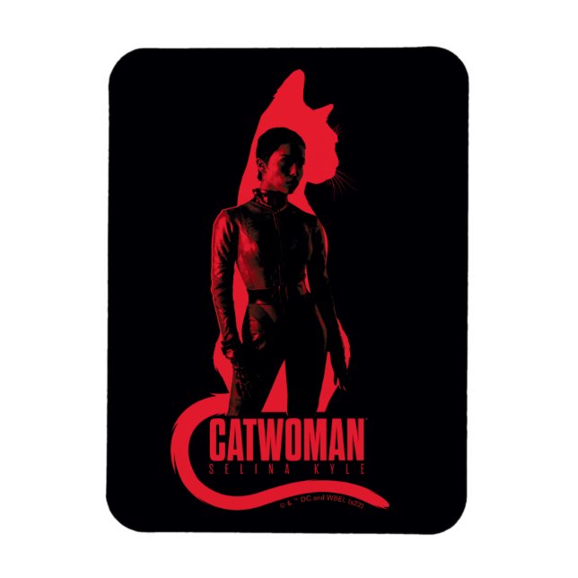 Magnet Flexible Catwoman Selina Kyle Chat Silhouette (Vertical)