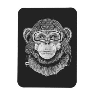 Magnet Flexible Cavalier de moto de chimpanzé