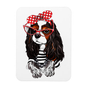 Magnet Flexible Cavalier King Charles Spaniel De Paris Avec Amour