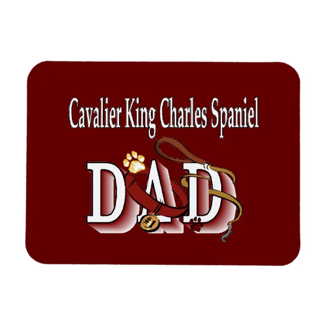 Magnet Flexible Cavalier King Charles Spaniel Papa (Horizontal)