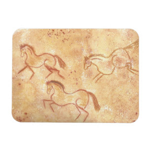 Magnet Flexible Cave Drawing Painting of Horses