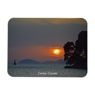 Magnet Flexible Cavtat, Croatie vue Sunset Holiday