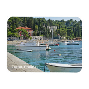 Magnet Flexible Cavtat, Croatie vue sur les vacances sur l'eau