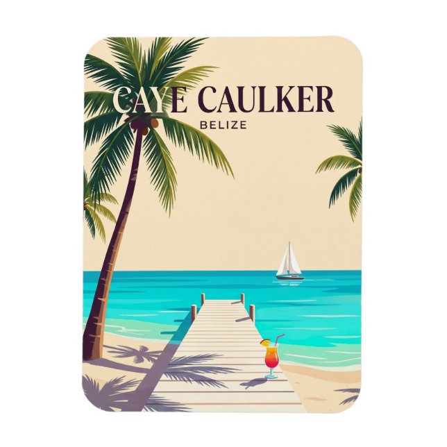 Magnet Flexible Caye Caulker Belize (Vertical)