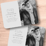 Magnet Flexible Célébrez Sa Vie Moderne Simple Minimaliste Photo<br><div class="desc">Le design se compose d'une simple typographie avec des polices sans serif et serif. Ajoutez une photo personnalisée.</div>