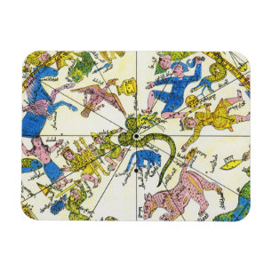 Magnet Flexible Céleste Vintage, Sphère Arabe, Constellations