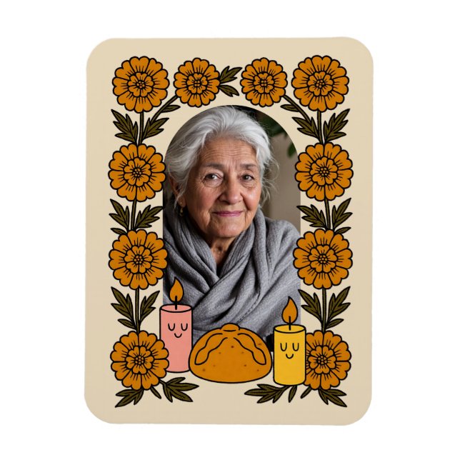Magnet Flexible Cempasúchil Ofrenda Altar Día de Muertos (Vertical)