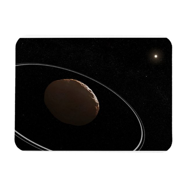Magnet Flexible Centaur 1099 Chariklo Et Ses Anneaux. (Horizontal)