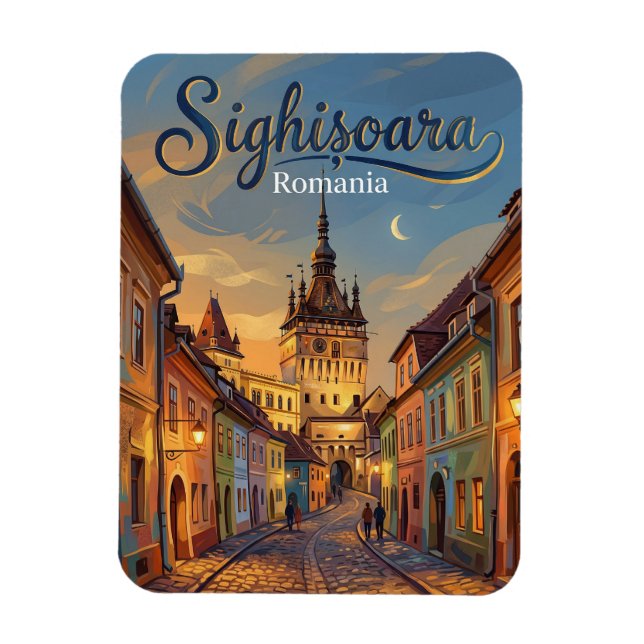 Magnet Flexible Centre historique de Sighișoara Roumanie (Vertical)
