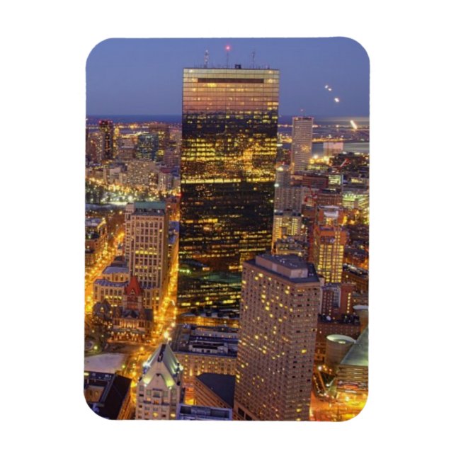 Magnet Flexible Centre-ville de Boston et la tour Hancock (Vertical)