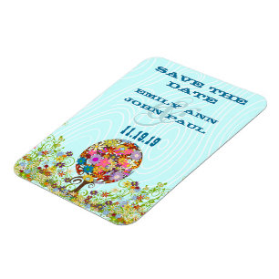 Magnet Flexible Cercle de Forêt Magique de l'Amour Mariage d'arbre