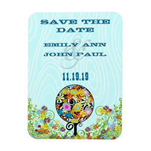 Magnet Flexible Cercle de Forêt Magique de l'Amour Mariage d'arbre