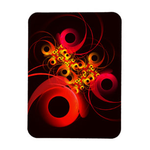 Magnet Flexible Cercles colorés Motif d'art Abstrait moderne #08