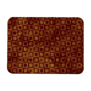 Magnet Flexible Cercles rouges et Carrés sur or