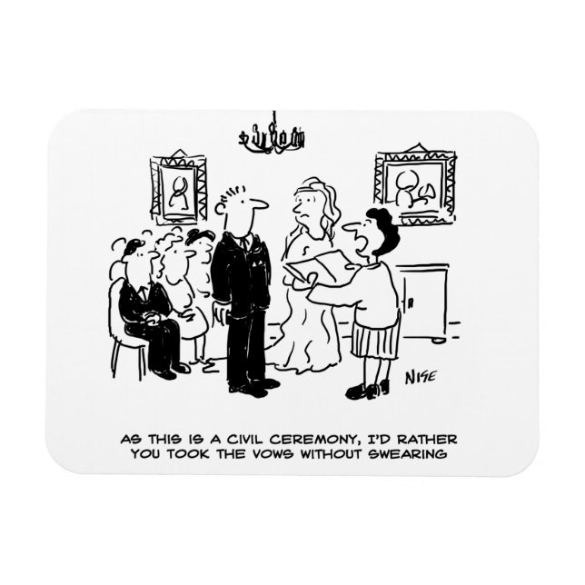 Magnet Flexible Cérémonie de mariage civil à l'état civil (Horizontal)