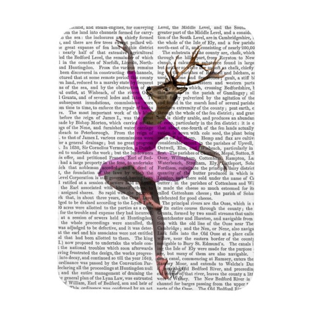Magnet Flexible Cerf de ballet en rose (Vertical)