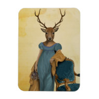 Cerf En Robe Bleue 2