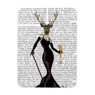 Magnet Flexible Cerf glamoureux en noir