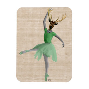 Magnet Flexible Cerfs communs de ballet en vert 2