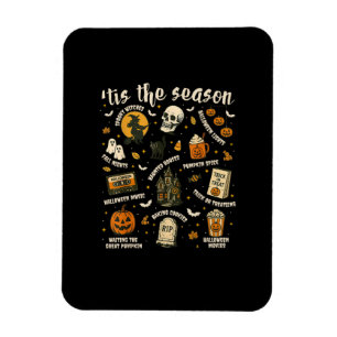 Magnet Flexible C'est la saison chapeau de Père Noël Rétro Vintage