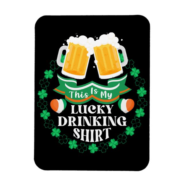 Magnet Flexible C'est ma Saint-Patrick de bière chanceuse (Vertical)