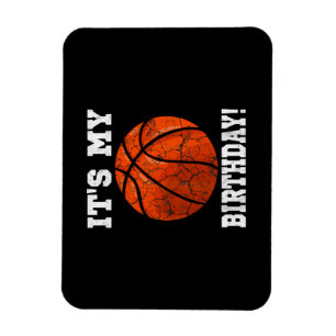 Magnet Flexible C'est mon anniversaire Basketball Lover cadeau Ret