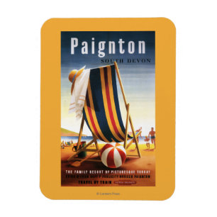 Magnet Flexible Chaise de plage et affiche de balle de British Rai