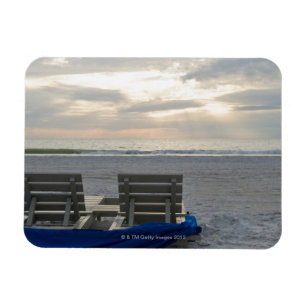 Magnet Flexible Chaises de plage sur la plage de St Peter au