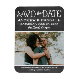 Magnet Flexible Chalkboard Photo Panel Enregistrer la Date