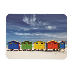 Magnet Flexible Chambres de plage colorées   Muizenberg, Afrique