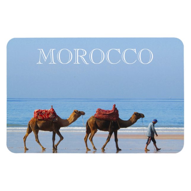 Magnet Flexible chameaux de plage du maroc (Horizontal)