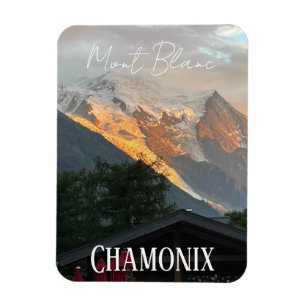 Magnet Flexible Chamonix, Mont-Blanc, Alpes françaises, Aimant d'é