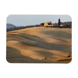 Magnet Flexible Champ agricole au coucher du soleil, Val d'Orcia,
