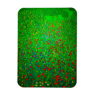Magnet Flexible Champ de pavot Gustav Klimt